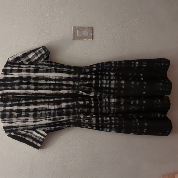 Vince camuto tie dye plaid modern dress size 8 - Picture 4 of 4